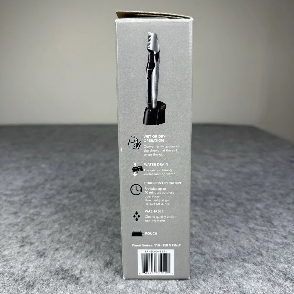 Panasonic NEW Men's Electric Body Groomer ER GK60 S Hypoallergenic